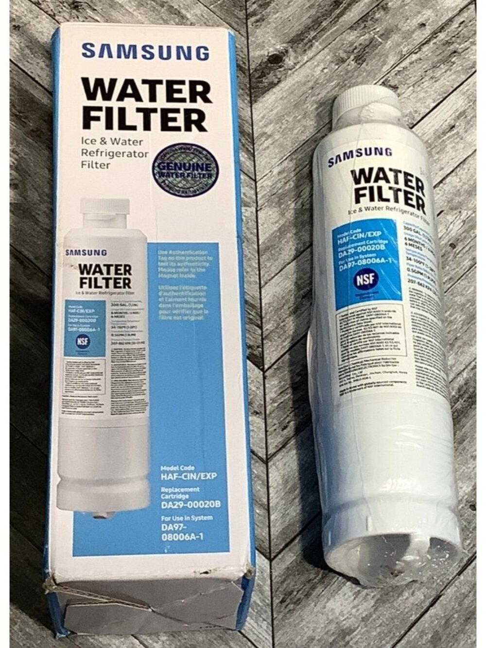 2 Samsung Genuine DA97-08006A-1 Water & Ice Refrigerator Filter DA29-00020B